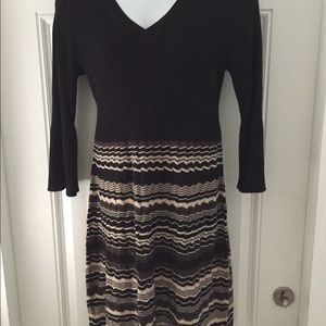 Women’s Plus Nine West Sweater V-neck Dress